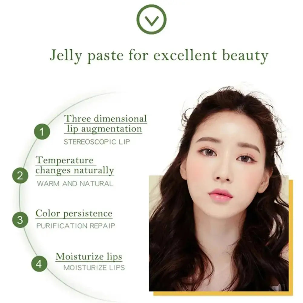 Bálsamo labial de Aloe Vera que cambia de Color, bálsamo labial hidratante duradero, resistente al agua, cambia de temperatura, 1 unidad