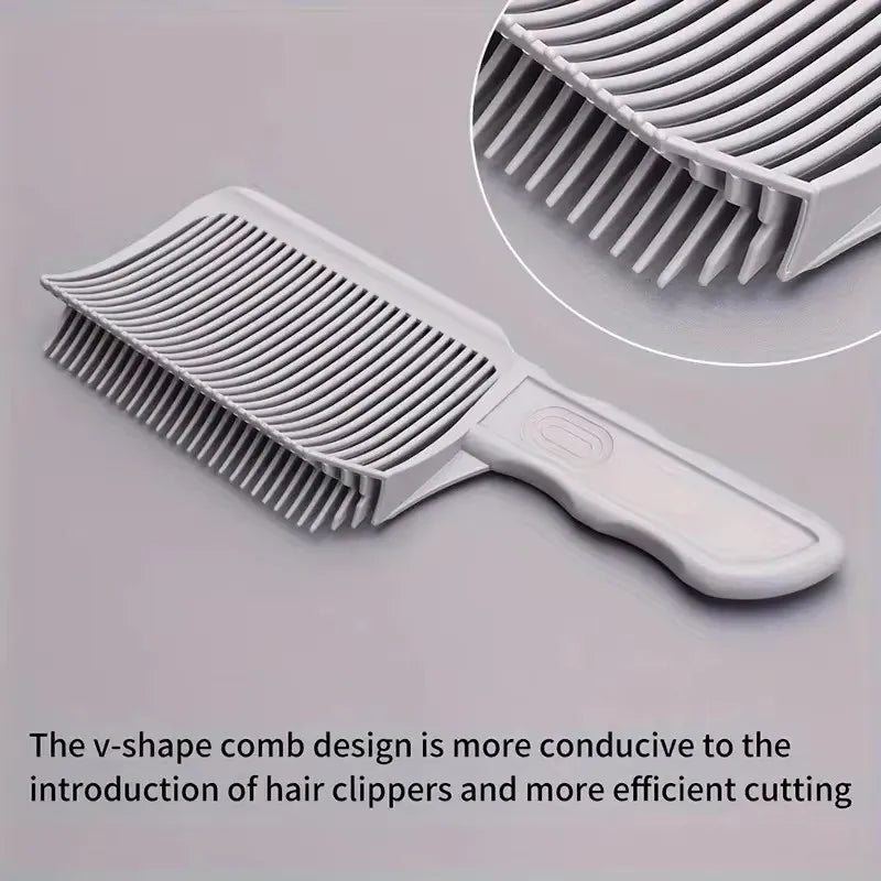 Peines de corte de pelo, peine de mezcla para peinar, peine plano de arco, peine de posicionamiento para hombre, herramientas de corte de pelo