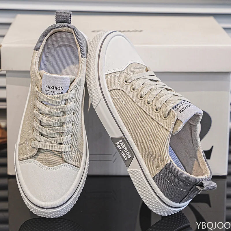 Zapatos ligeros y transpirables para hombre, nuevos zapatos de lona, cómodos, de talla grande, resistentes al desgaste, zapatillas informales a la moda