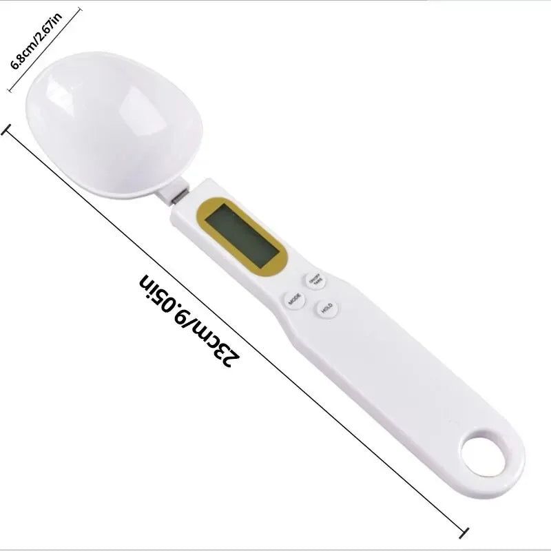 1 cuchara de pesaje ajustable digital LCD, cuchara medidora electrónica de cocina báscula para hornear, OEM súper de fábrica, calidad confiable.