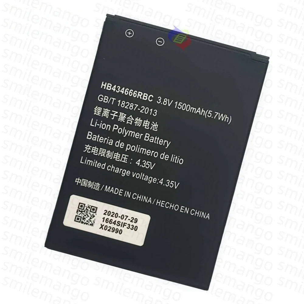 Batería HB434666RBC de alta capacidad de 1500mAh para enrutador Huawei E5573 E5573S E5573s-32 E5573S-320 E5573s-606 -806