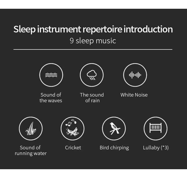 Máquina de ruido blanco para bebé para dormir, chupete de sonido portátil con 10 sonidos relajantes, recargable por USB, temporizador de apagado automático