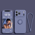 Funda Magnética con Anillo de Silicona Líquida para iPhone 17 Air 16E 15 14 13 12 11 Pro Max Plus, Antigolpes, Protectora y Suave