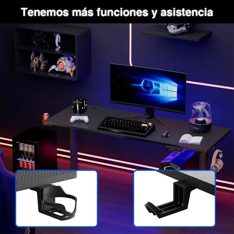 Escritorio eléctrico para ordenador, mesa ergonómica con altura ajustable para sentarse y ponerse de pie, escritorio para juegos, muebles para el hogar y la Oficina