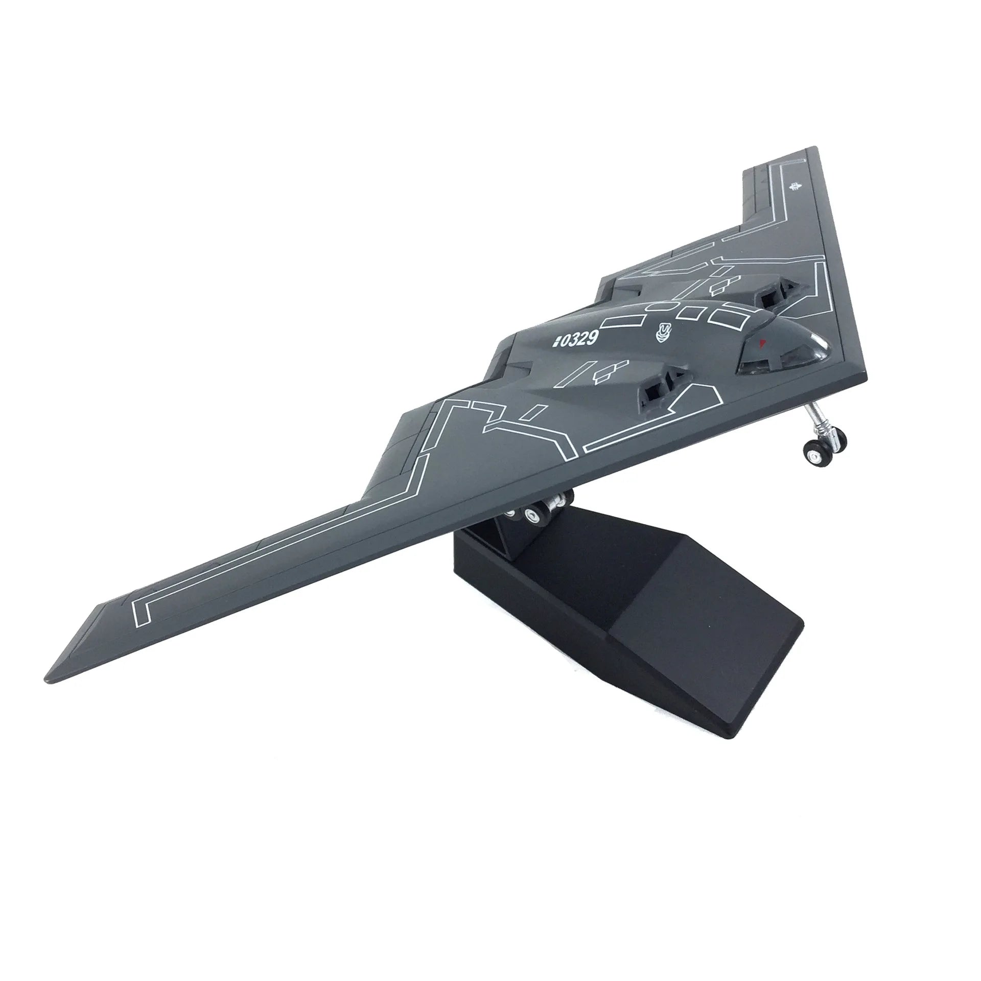 Diecast 1/200 escala B2 USAF B-2A bombardero avión réplica modelo de juguete para colección de exhibición regalos de vacaciones