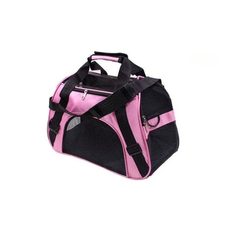 Bolsas de transporte para gatos, bolsa de transporte portátil para perros, bolsas de transporte transpirables de malla para perros pequeños, bolso plegable para gatos, bolsa de viaje para mascotas, bolsa de transporte