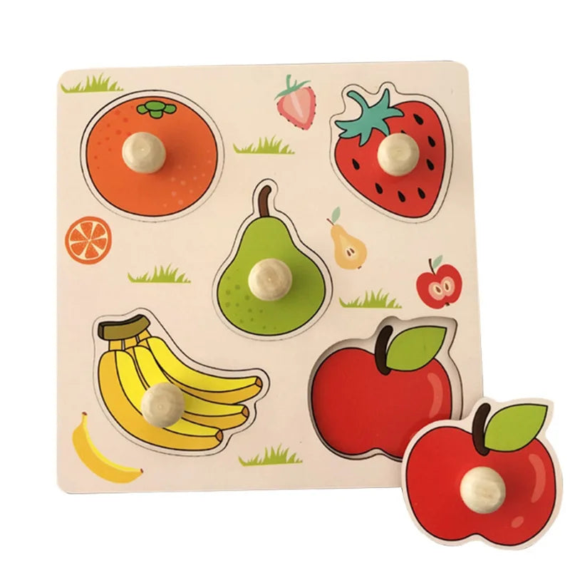 Rompecabezas Montessori para bebés juguetes de madera para niños de 1 2 y 3 años juegos educativos de aprendizaje para niños regalos de cumpleaños para niños