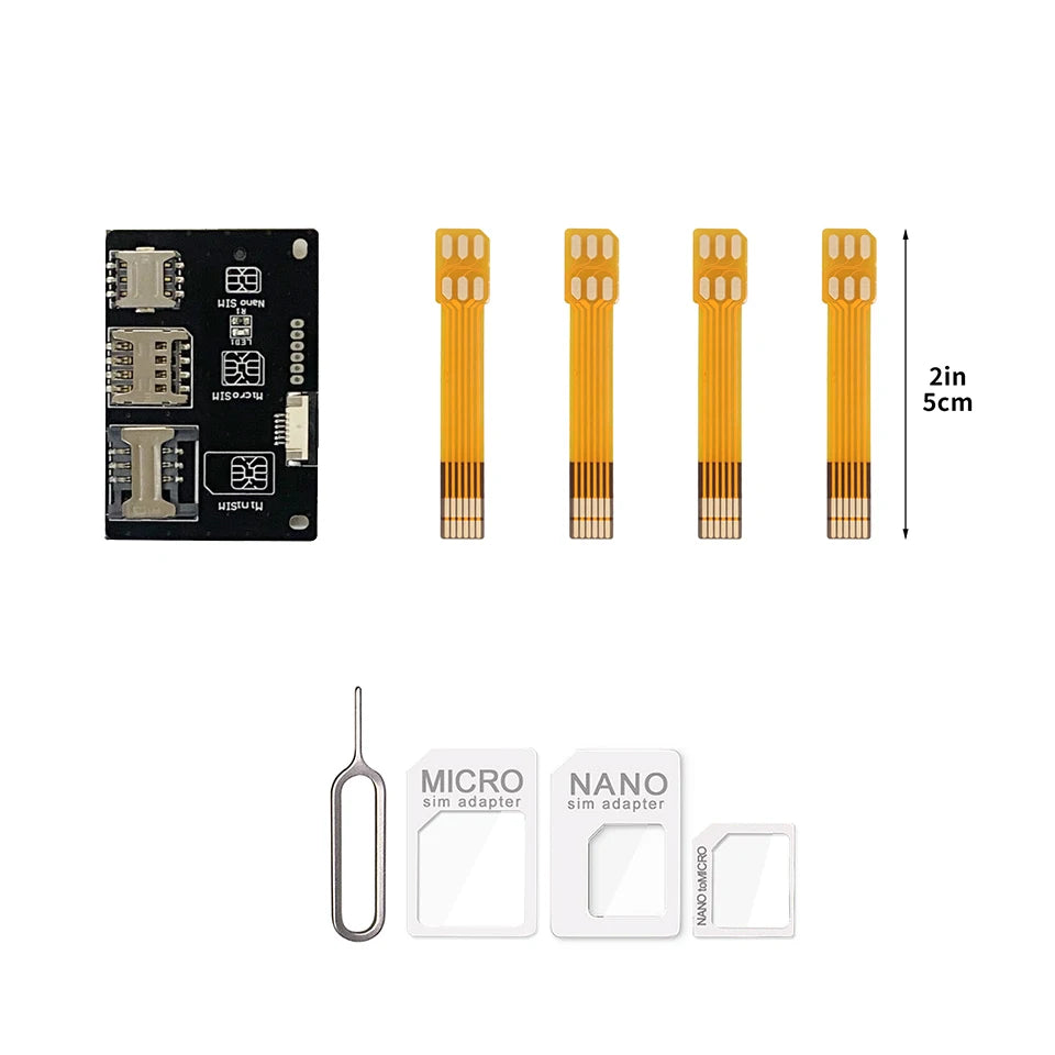 Herramientas de Activación de Nano SIM para iPhone y Android, Convertidor a Tarjeta Inteligente IC, Extensión para Adaptador de Tarjeta Micro y Nano SIM