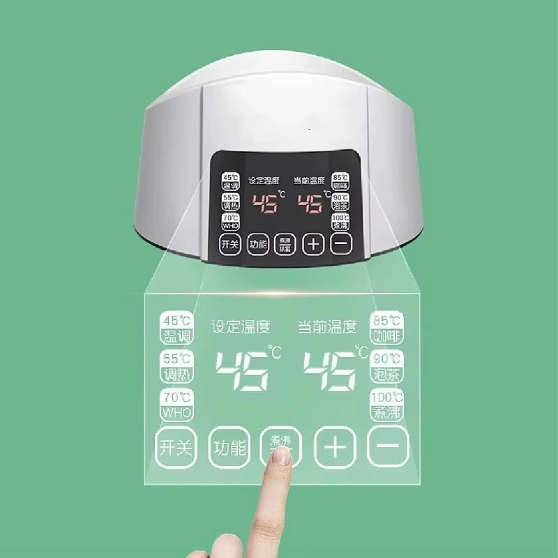 NUEVO Hervidor Termostático Inteligente de 1.2L para Leche Infantil, Olla de Aislamiento para Agua Caliente, Calentador Automático de Leche, Leche Caliente, Leche en Polvo G