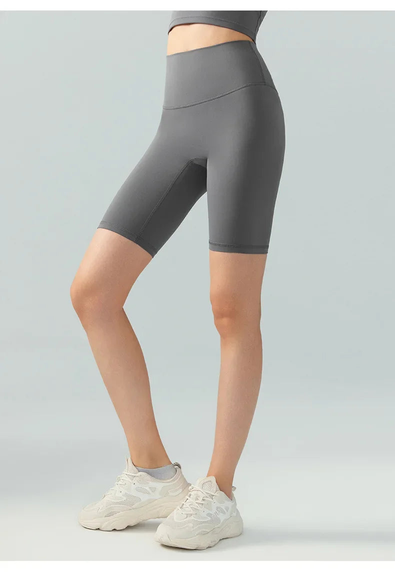 Pantalones cortos de Yoga de verano, mallas elásticas transpirables, mallas deportivas de secado rápido, Fitness, Yoga, ciclismo, pantalones cortos atléticos para gimnasio