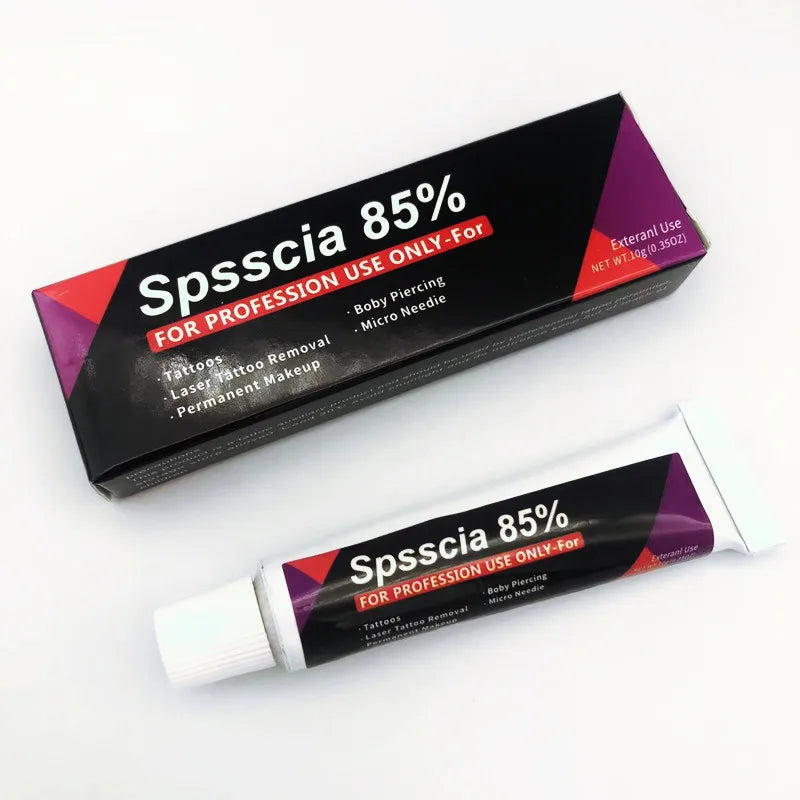 Nueva llegada Spsscia 85% crema de tatuaje antes del maquillaje permanente Microblading cejas labios 10g