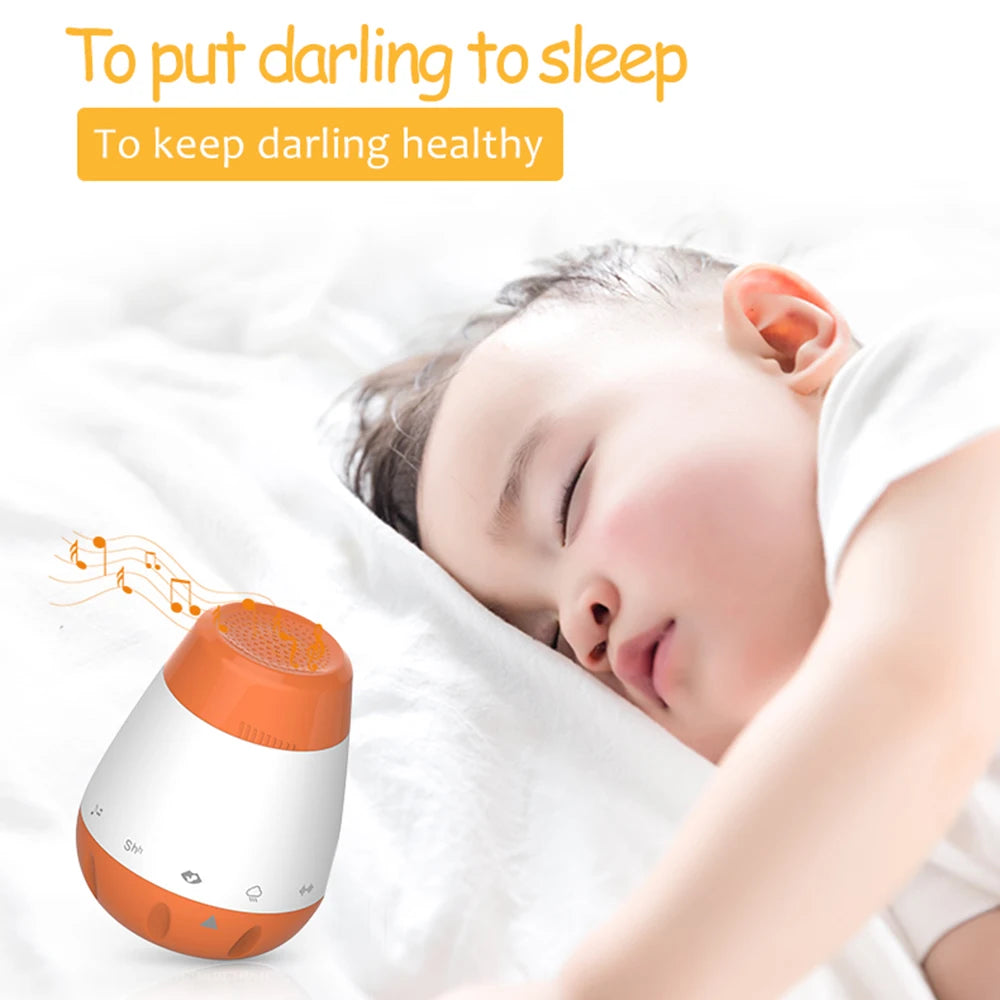 Máquina de Ruido Blanco para Bebés, Sensor de Voz Inteligente, Ayuda para Dormir, Terapia de Sonido, Monitor y Generador de Sonido para Bebés y Adultos