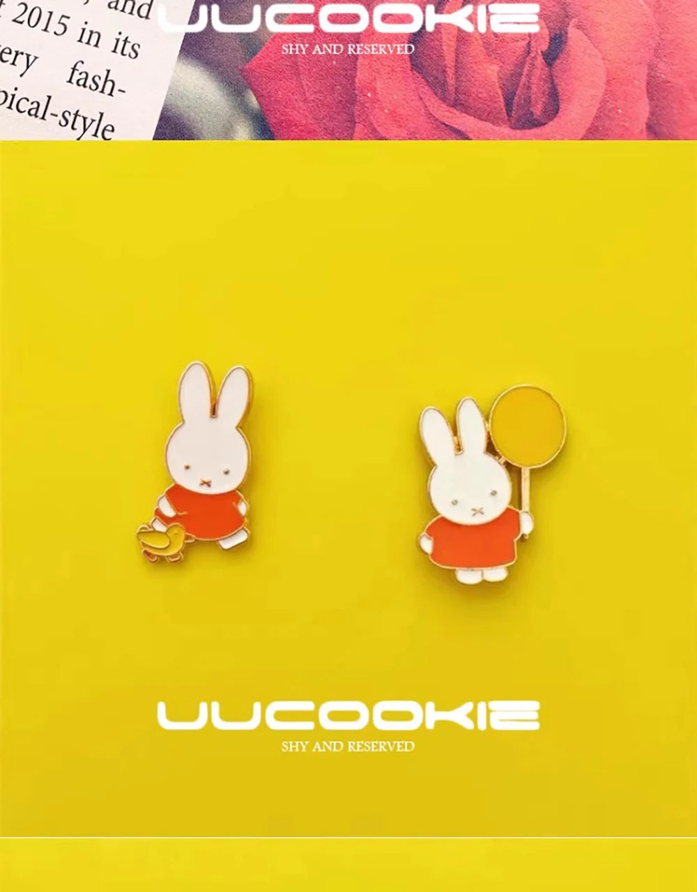Broche Kawaii Miffy, bonito Pin esmaltado para solapa, accesorios de Metal, sombrero, ropa, mochila, decoración, regalo para niña