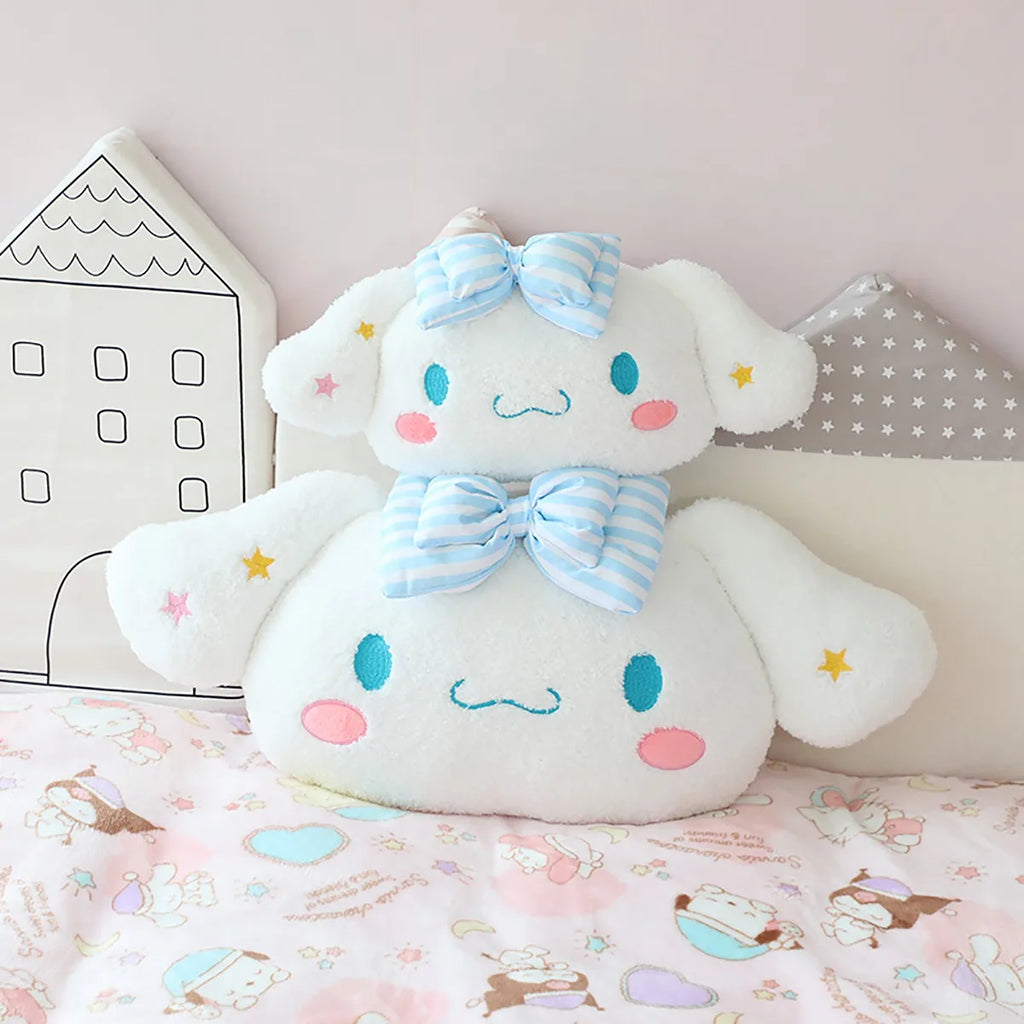 Precioso cojín trasero Kuromi My Melody para asiento de gato, reposacabezas relleno de Anime Cinnamoroll, almohada para sofá cama, decoración del hogar