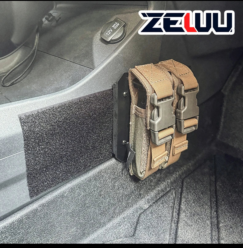 Panel Molle Portátil para Almacenamiento Modular, Organizador de Vehículos, Consola Central, Almacenamiento en el Guantera, Plástico ABS, Accesorios Interiores para Automóviles