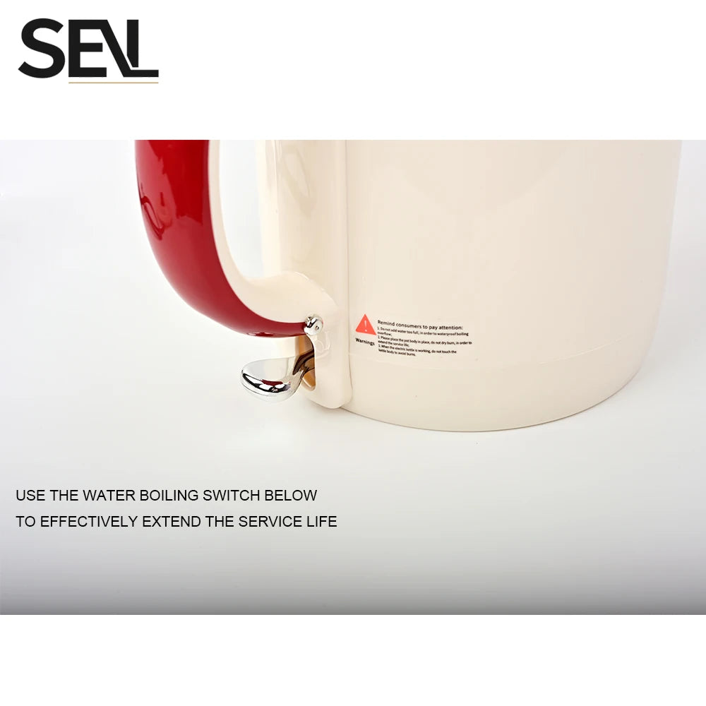 Hervidor eléctrico antiescaldaduras de 1,0 L, hervidor eléctrico sin costuras, hervidor de ebullición rápida para el hogar de acero inoxidable 304 para elaboración de café