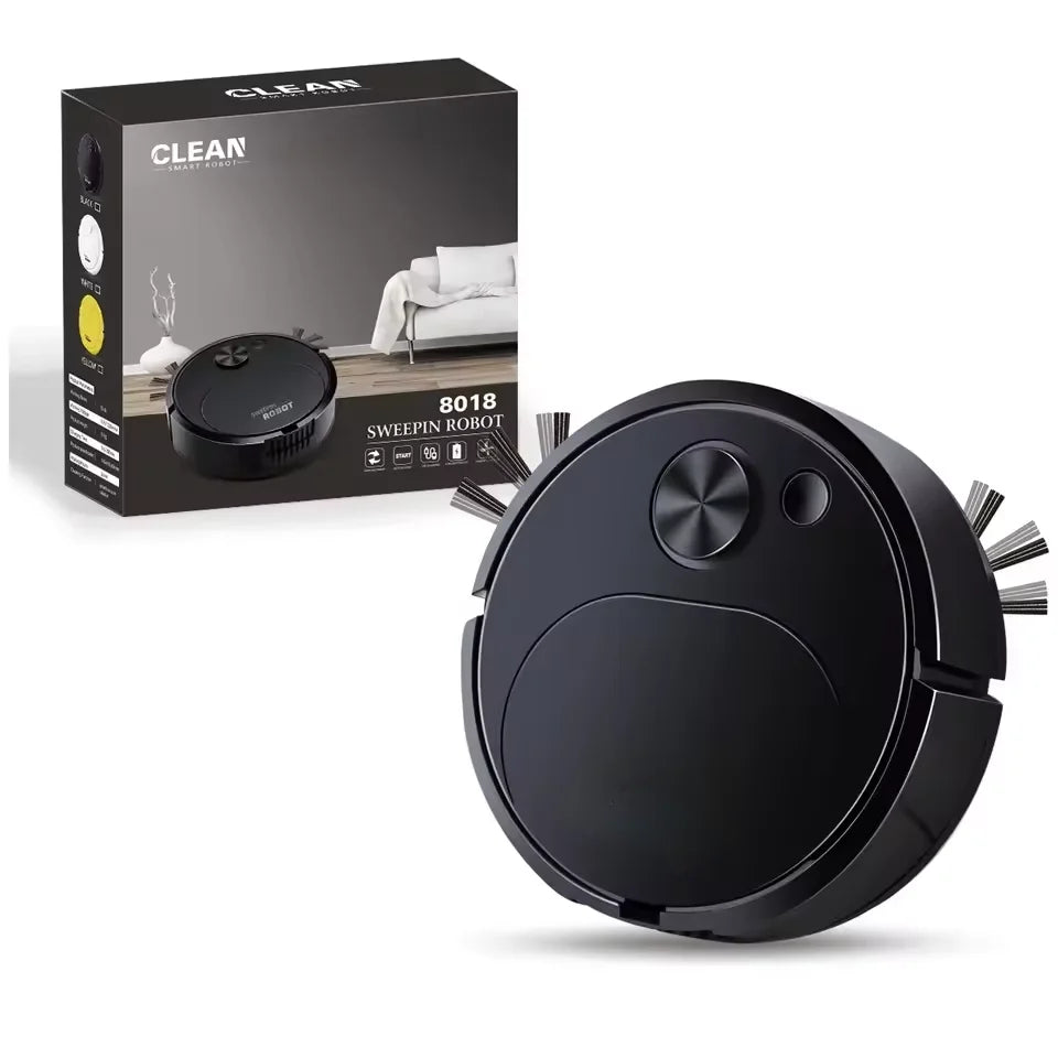 Nuevo Robot aspirador de barrido USB, fregado 3 en 1, inalámbrico inteligente, 1500Pa, limpieza de arrastre, barrido de suelo para el hogar y la Oficina