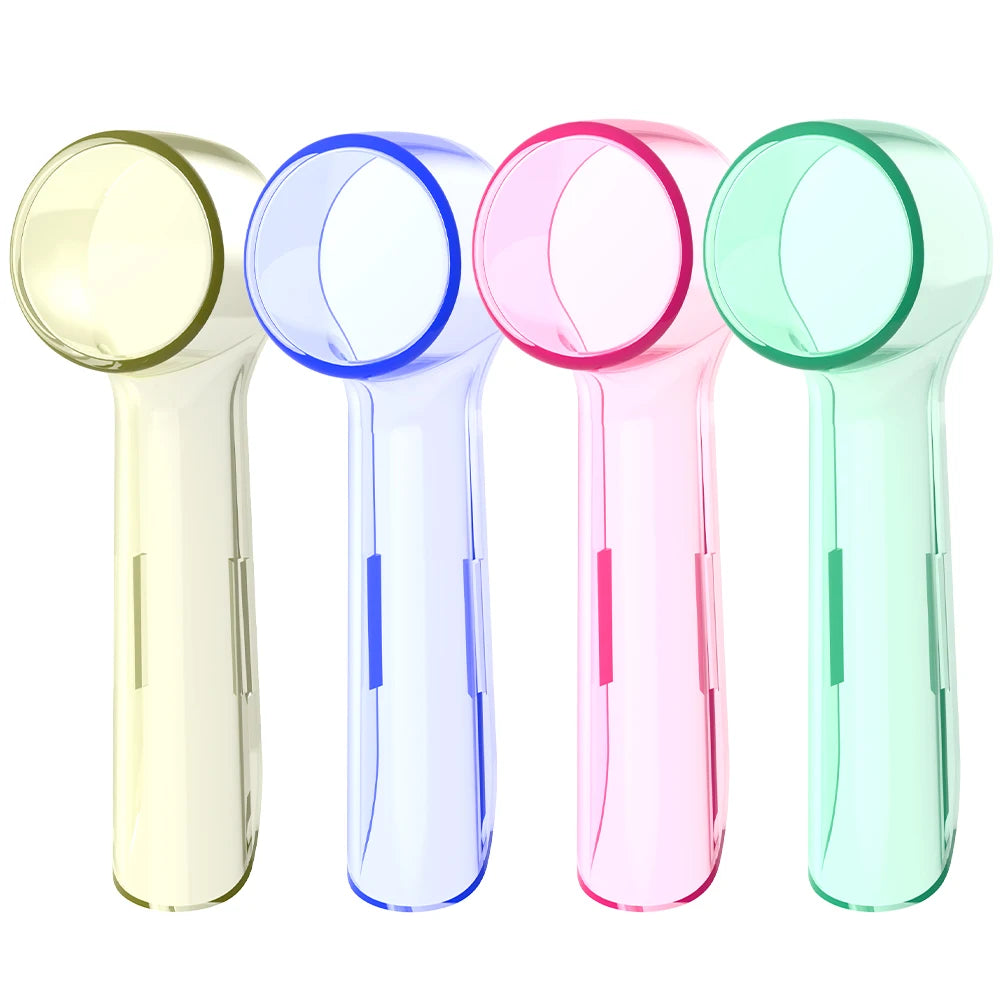4 Uds. Compatible con cabezales de cepillo de dientes eléctrico Oral B, cubiertas a prueba de polvo, tapa protectora de cabezal de cepillo redondeado para almacenamiento y viajes