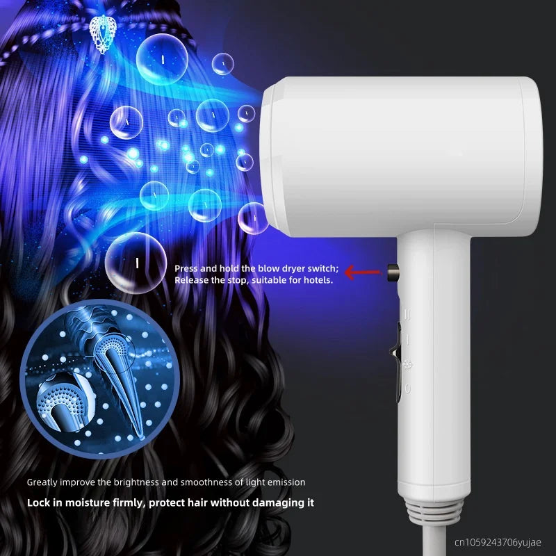 Secador de Pelo de Pared para Baño, de Alta Velocidad, Sin Perforaciones, para Hoteles Cinco Estrellas