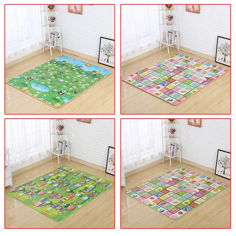 Alfombras para gatear para niños, alfombra de juego para bebés, alfombra de gimnasio para actividades EPE, alfombra de juego para bebés, alfombra para niños, suelo, juguetes de espuma Eva para recién nacidos, 120x90cm