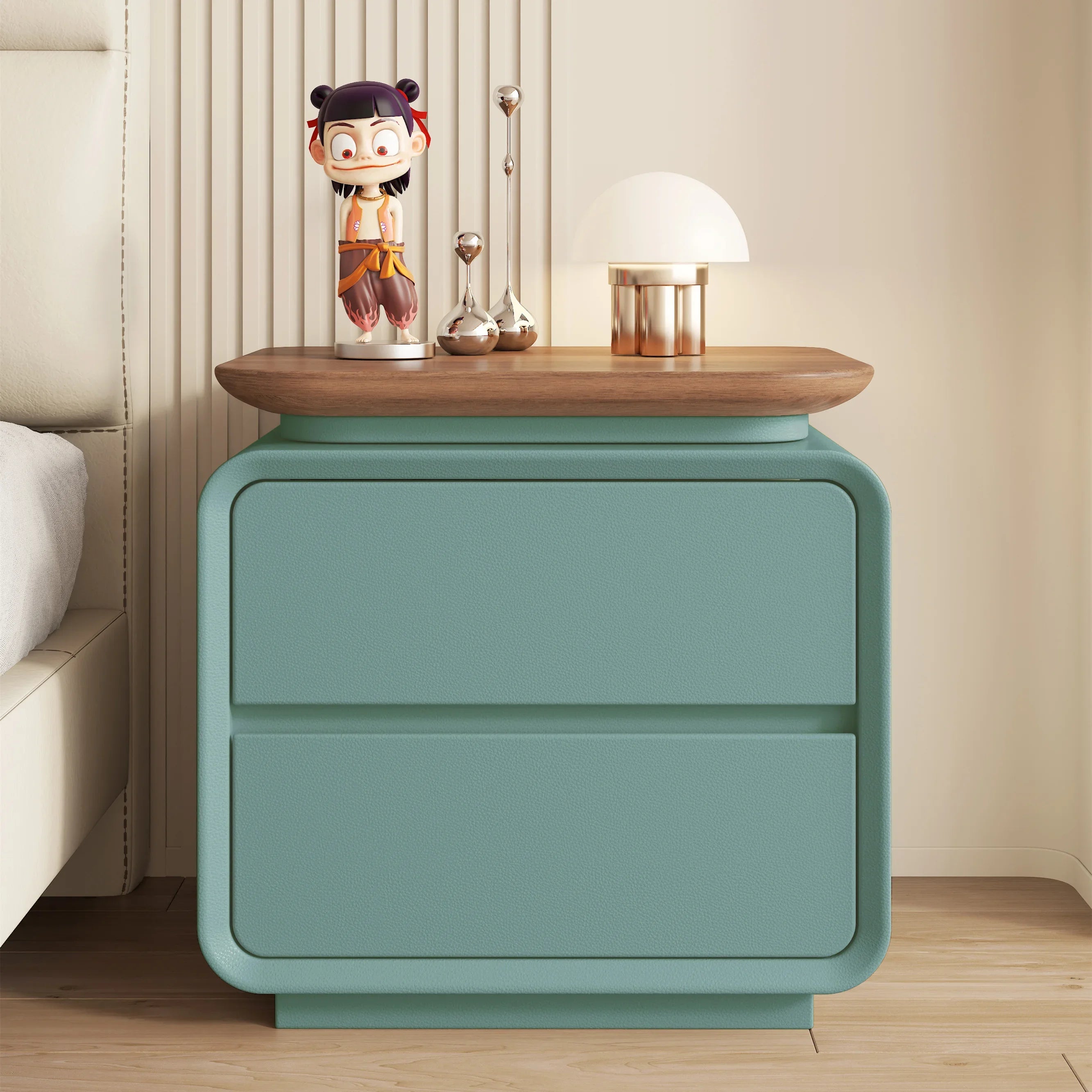 # *A forLuxury-Mesita De noche bonita, mesita De noche nórdica moderna que ahorra espacio, mesa De salón Bauhaus, muebles De dormitorio