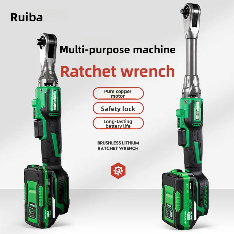 RUIBA-llave eléctrica inalámbrica sin escobillas, 3/8 pulgadas, 100NM, para batería Makita de 21V, destornillador, herramientas eléctricas, RB-JL100L