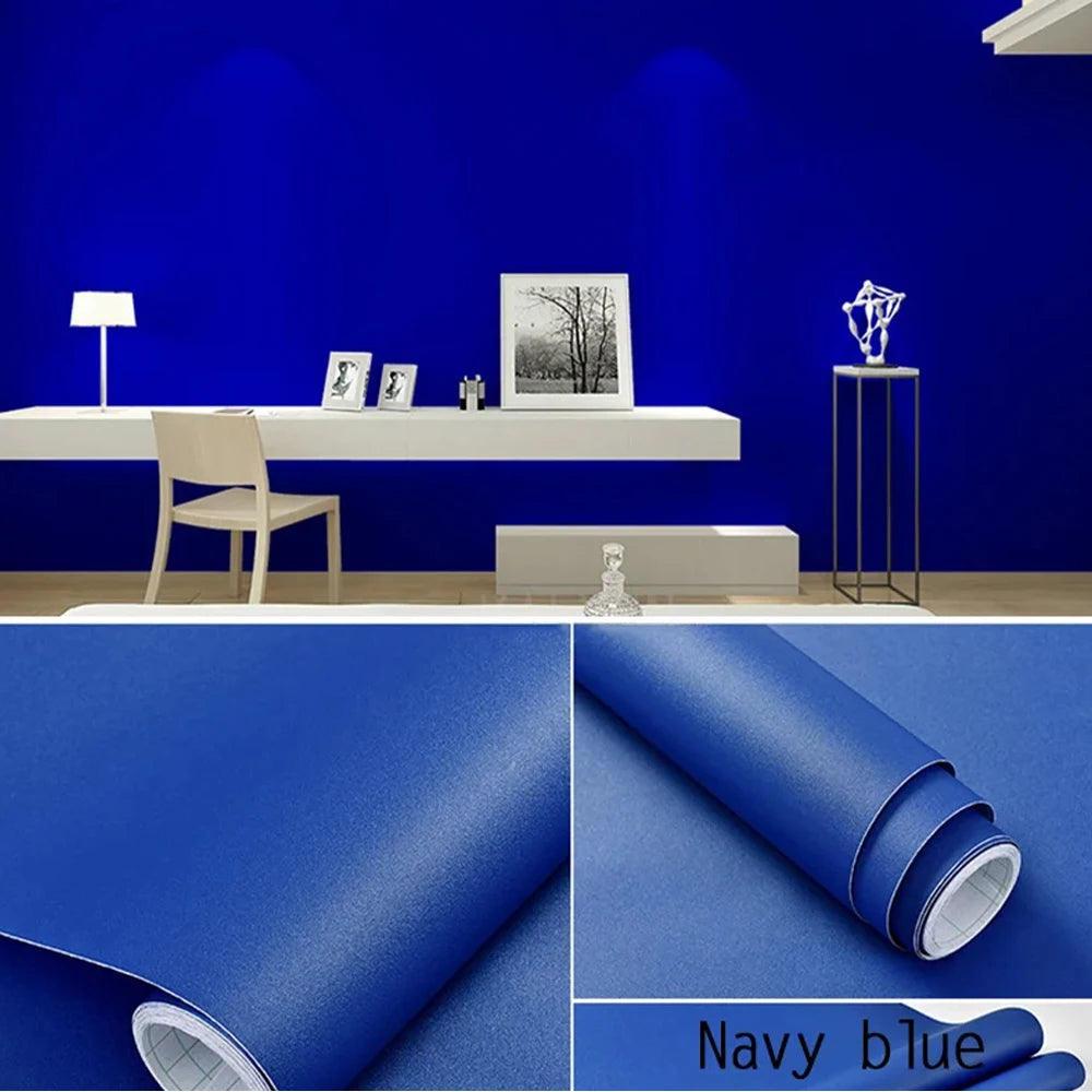 Papel tapiz de película de vinilo autoadhesivo, pegatinas de pared impermeables para baño, cocina, muebles, decoración de habitación, mejora del hogar