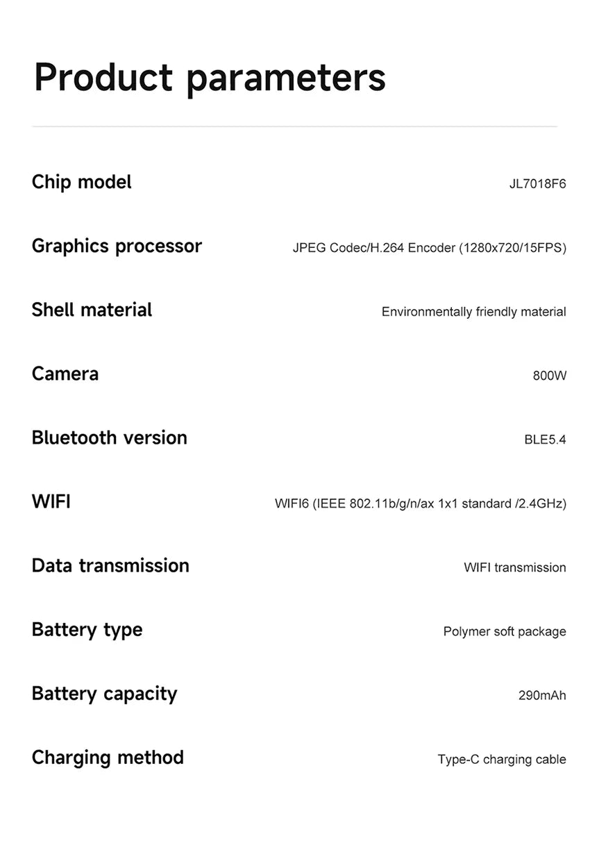 Gafas Inteligentes Xiaomi con IA, Cámara de Video de 800W, Traducción Multifuncional por IA, Minutas de Reuniones, Control de Música, Transmisión Wifi