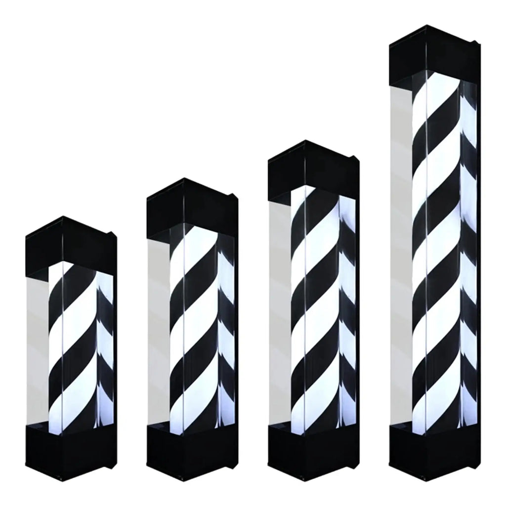 Luz de poste de peluquero, señales giratorias de peluquería, lámpara de peluquería giratoria LED de luz de barbería,