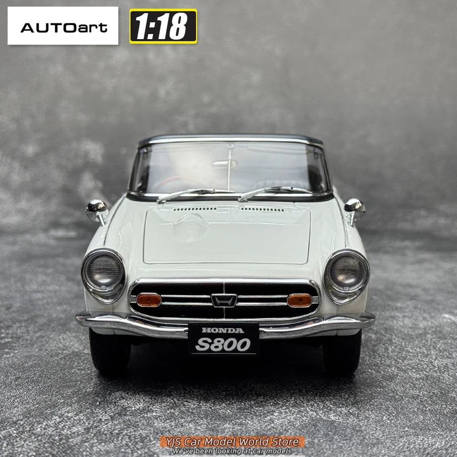 AUTOART 1/18 Honda S800 Coche Deportivo Convertible Modelo de Coche Enviar a un amigo Colección Personal Adorno Estático