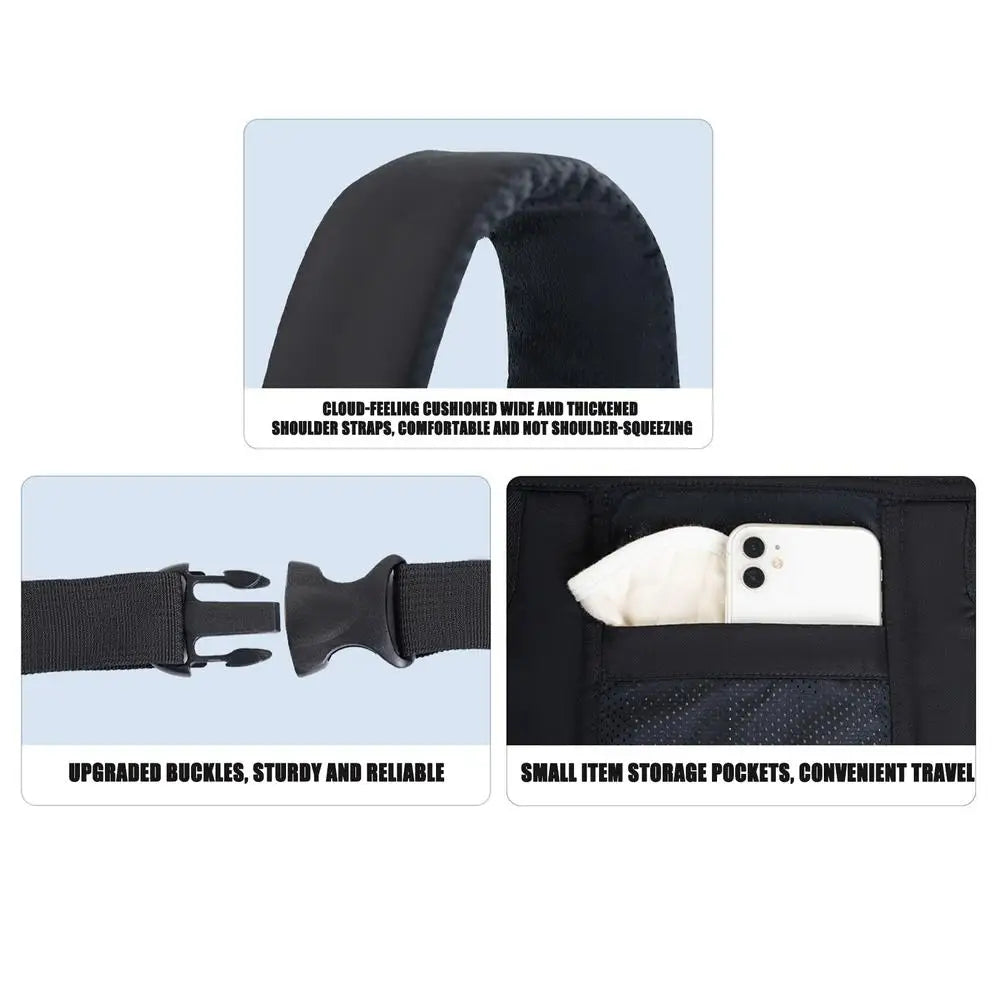Soporte para bebé, portabebés ligero, ergonómico, transpirable, bolsa con eslinga Horizontal, soporte para la cabeza ajustable para paseos en la naturaleza