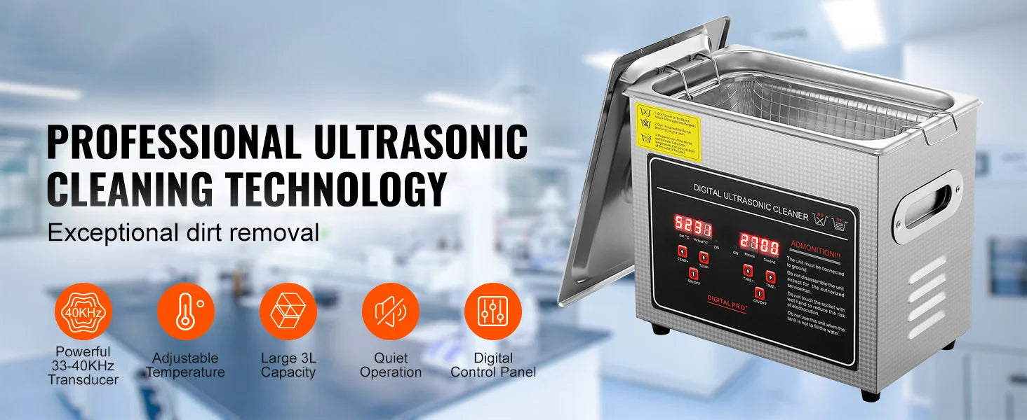 SucceBuy 2L 3L 6L 10L 22L 30L limpiador ultrasónico de acero inoxidable limpieza portátil lavadora ultrasonido electrodoméstico