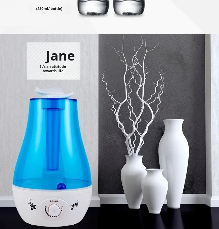 Humidificador de dormitorio para el hogar, difusor hidratante atomizador de gran volumen de niebla con doble pulverización, Mini purificador de aire aromático ultrasónico