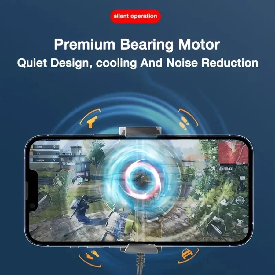 Enfriador portátil para teléfono, ventilador para teléfono, control de temperatura del dispositivo, imprescindible para jugadores y entusiastas de la tecnología