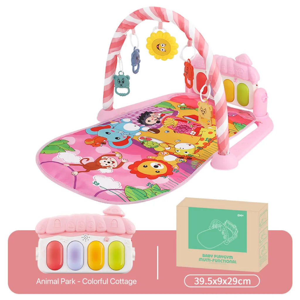 Raqueta de Fitness para bebé, juguete de Piano, Pedal de música para bebé recién nacido, equipo de Fitness suave y desmontable, estera de escalada