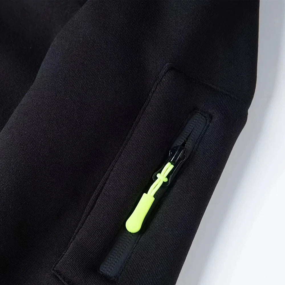 2025 Nuevo conjunto informal de otoño e invierno para hombre, sudadera con capucha y pantalones para correr para hombre al aire libre a la moda, conjunto de 2 piezas