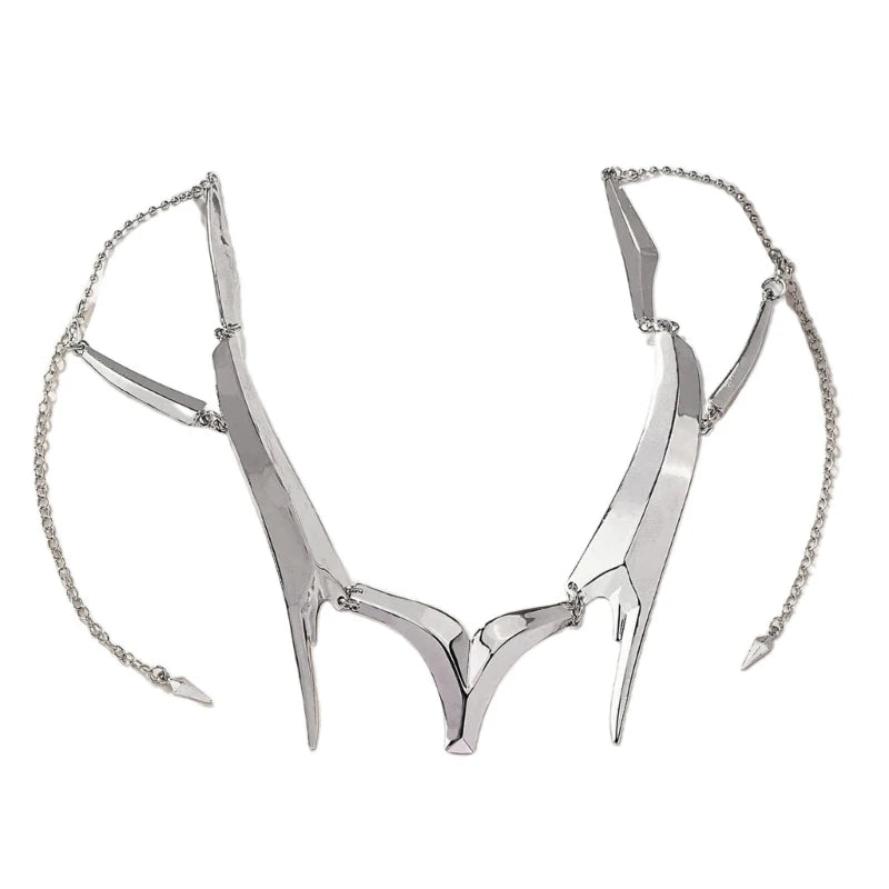 Pendientes de Metal para hombres y mujeres, Accesorios de Cara fluida de alienígena mecánico gótico, máscara Irregular Punk, joyería de fiesta de Halloween