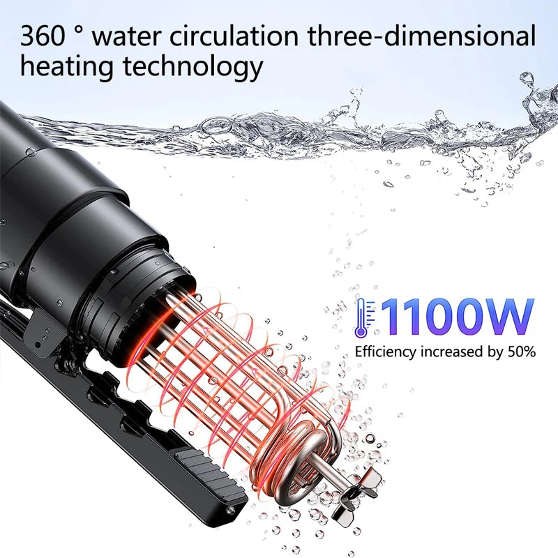 Sous Vide WIFI 1100W de alta potencia con función de olla de cocción lenta Temporizador de 99 horas y cocción al vacío de precisión, ±0,1 ° C Contraste de temperatura