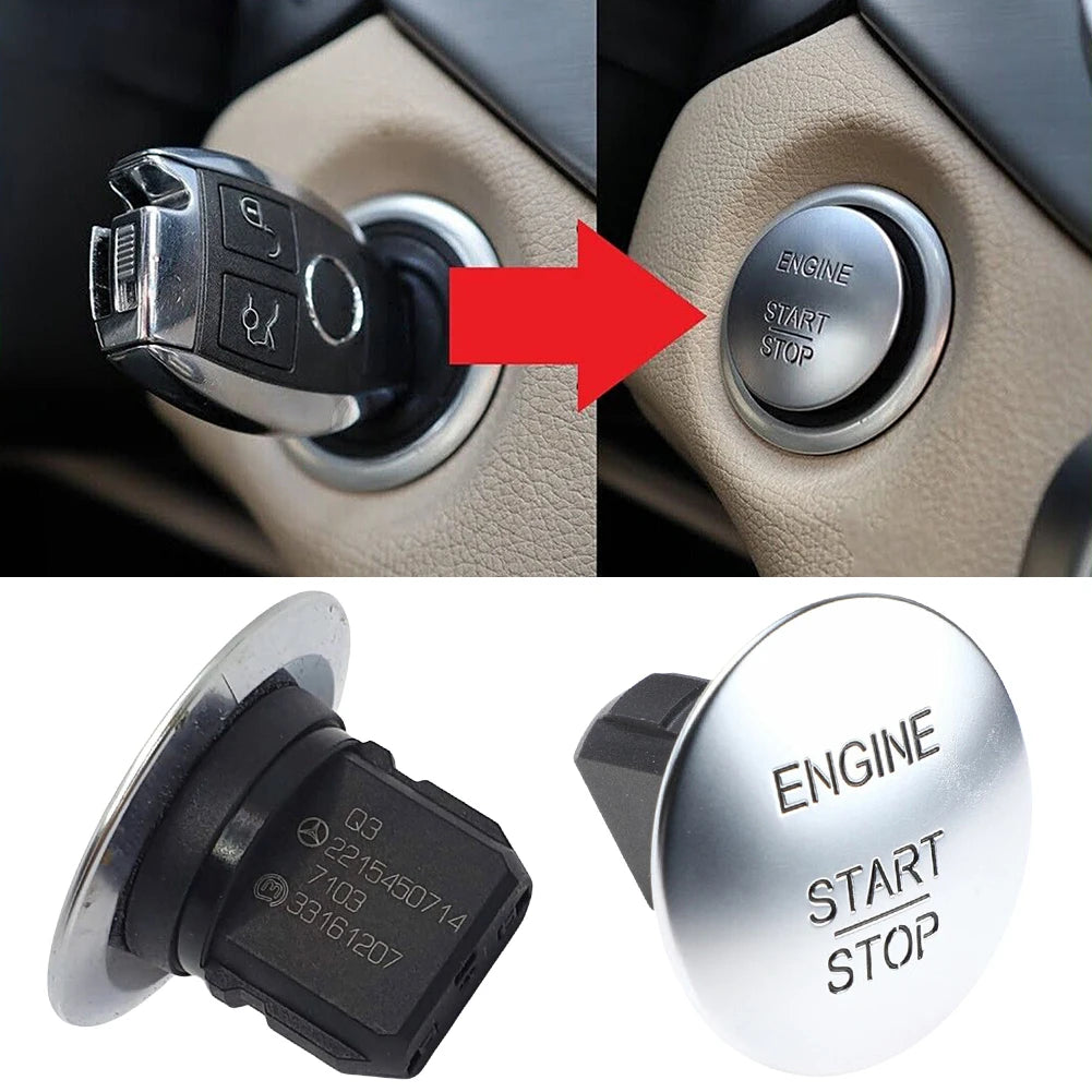 Botón de arranque y parada para coche, interruptor de encendido del motor sin llave para Mercedes Benz W164, W205, W212, W213, W164, W221, accesorios 2215450714