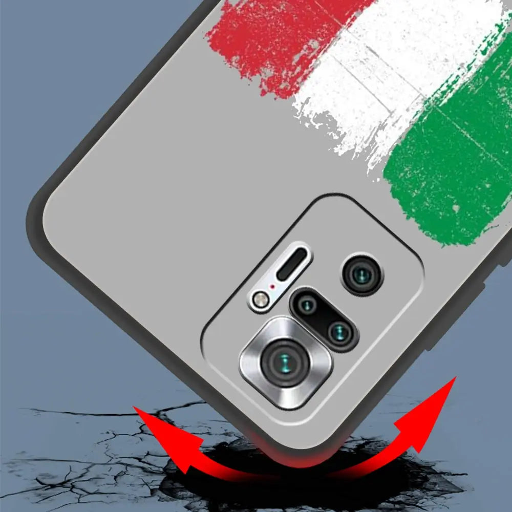 Funda de teléfono con bandera de Italia para Xiaomi Redmi Note 13, 12, 5G, 11, 10 Pro Plus, 4G, 9S, 8, 7, 9T, 13C, 12C, 10C, 9C, 9A, funda de silicona suave
