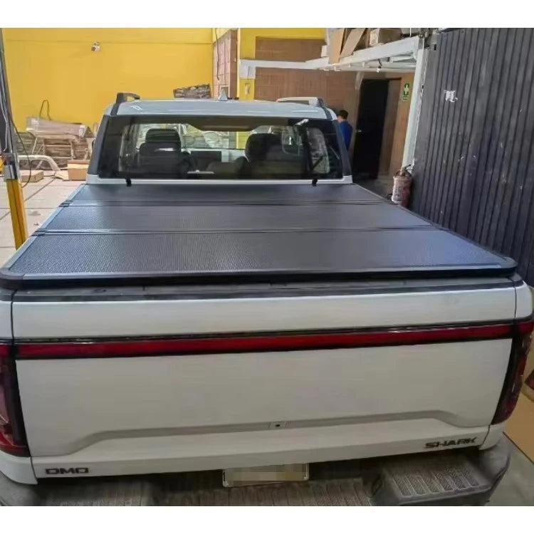 Cubierta rígida de tres pliegues Maremlyn para BYD Shark 6, accesorio de aleación de aluminio de alta configuración, cubierta exterior para la cajuela trasera