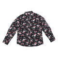 Camisa informal para hombre, blusa con botones y cuello vuelto de manga larga con estampado Floral, camisa con estampado Floral para hombre talla M