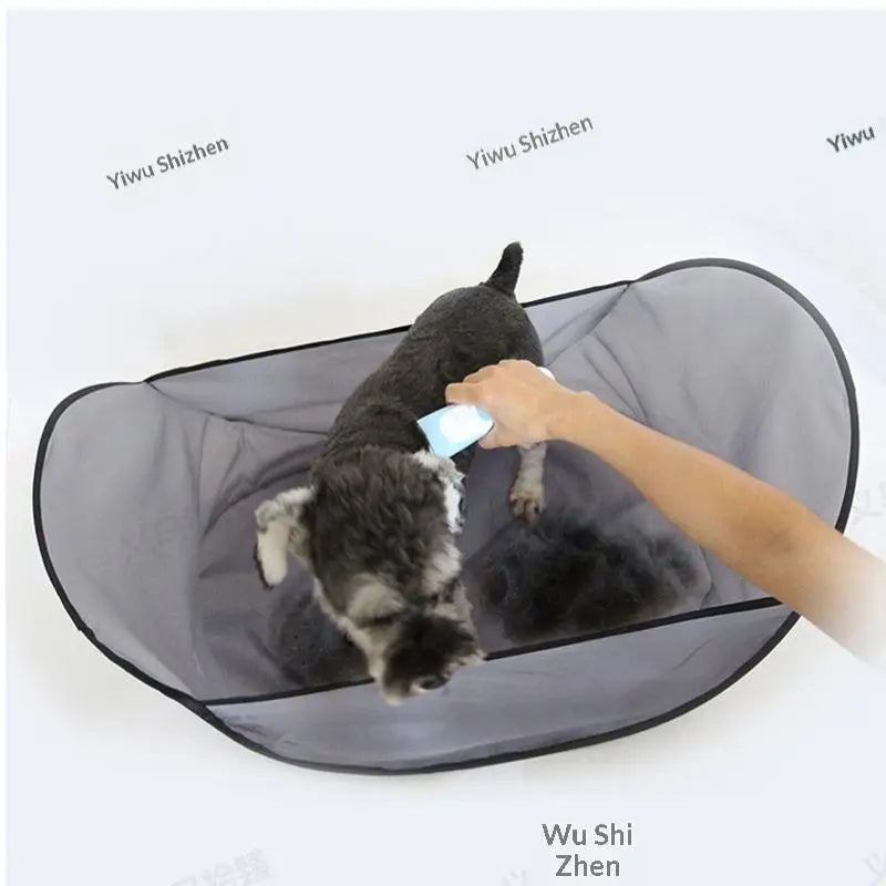 Nueva Bolsa de Red para Almacenamiento de Pelo de Mascotas, Cesta Impermeable Ajustable para Esquilado y Recorte Fácil, Suministros de Limpieza para Mascotas