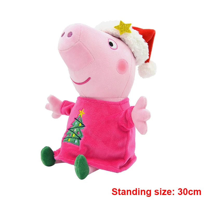 30cm Original Peppa Pig juguetes de peluche George Eddie Bear Mr dinosaurio figura de Anime juguetes de peluche niños juguete de regalo de Navidad