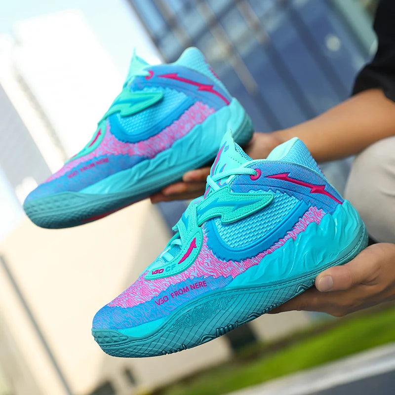 Zapatillas de baloncesto para hombre, transpirables, con amortiguación, antideslizantes, para correr, entrenamiento de gimnasia, zapatillas de baloncesto atléticas