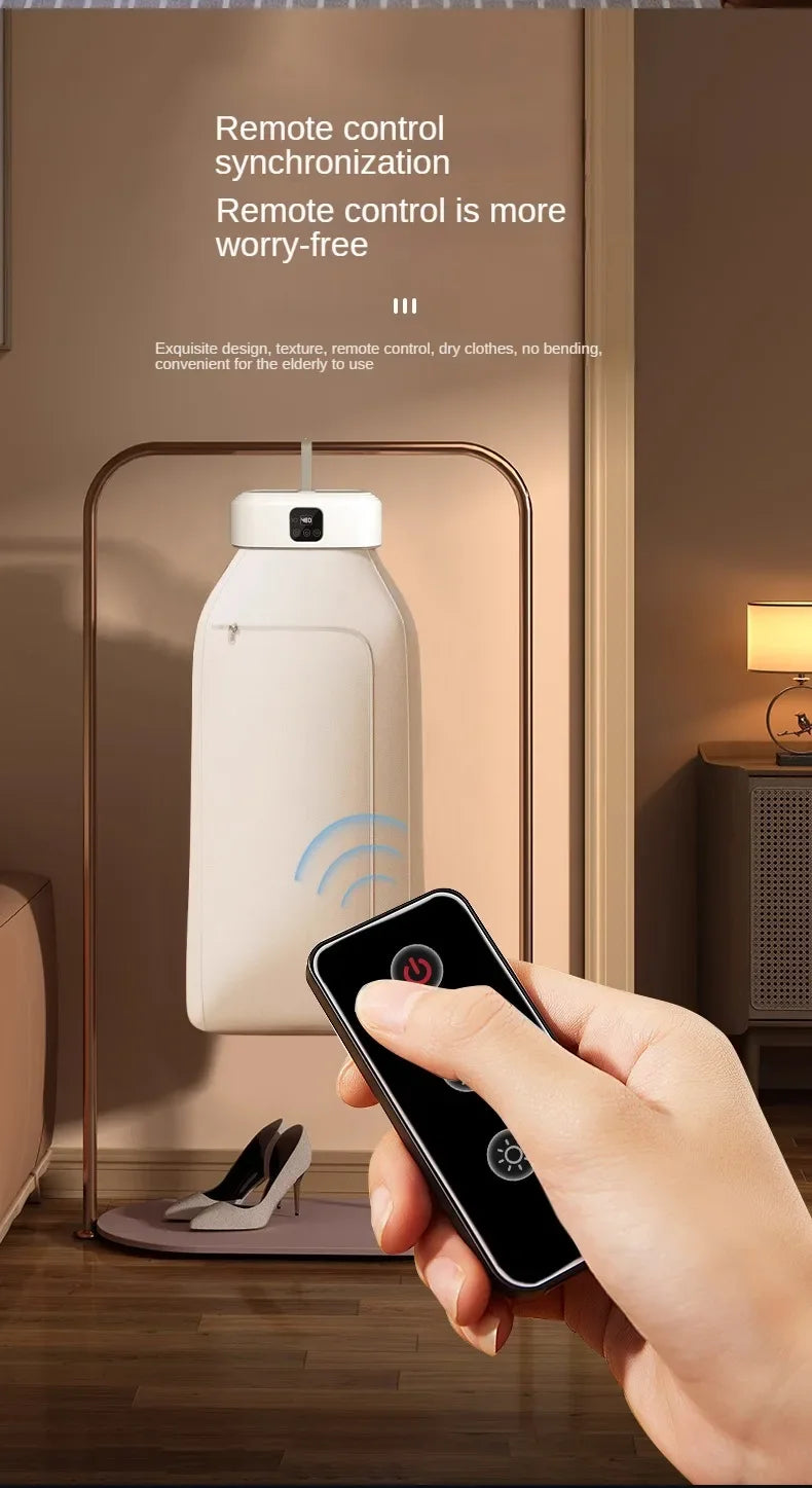 Nuevo Secador de Ropa Portátil Eléctrico, Secador de Ropa Portátil de Secado Rápido, Armario Doméstico con Bolsa de Secado, Accesorios de Invierno