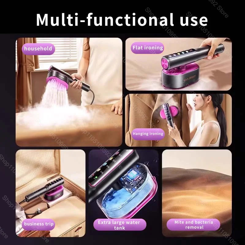 Plancha de Vapor Multifuncional, Plancha de Vapor Portátil para Ropa, Máquina de Planchado Portátil para Viajes, Plancha de Vapor para Prendas