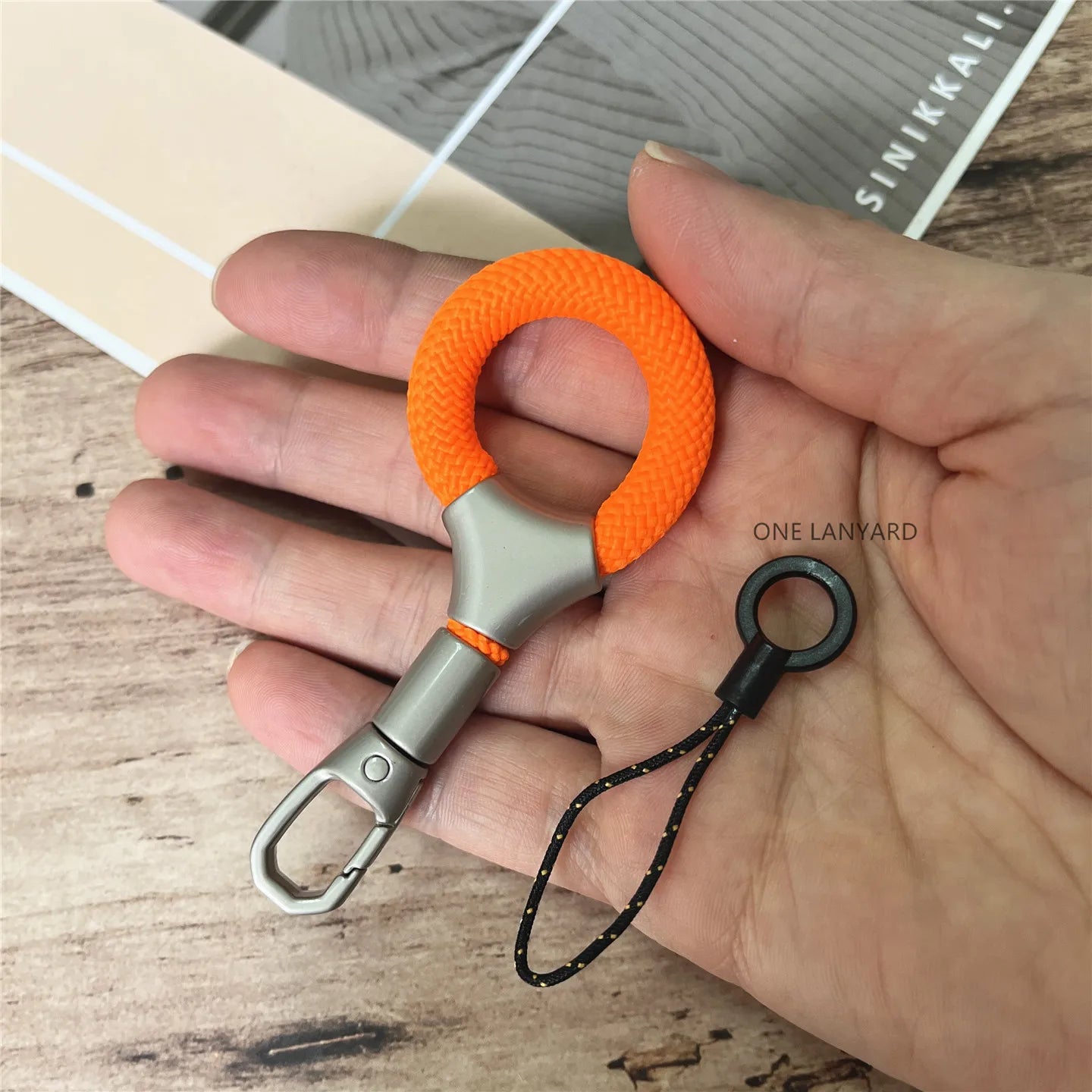 Cordón para Teléfono Móvil de Metal Resistente, Llavero Antipérdida, Correa Sólida para Dedo, Cordón Premium para Llaves