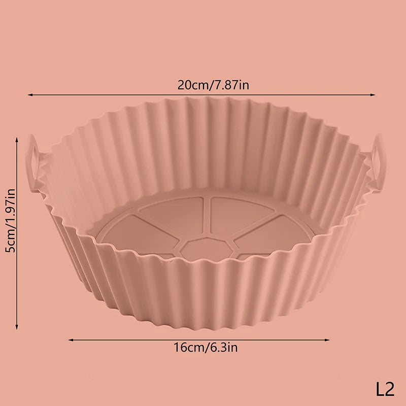 Molde Universal de silicona para freidora de aire, estera de silicona para freidora de aire, estera para hornear, estera para hornear de silicona, 20/16CM