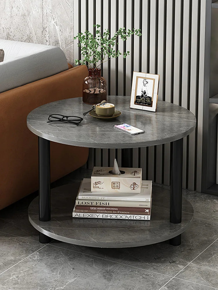 Mesa De Centro,auxiliar,estilo Marmol,madera,minimalista